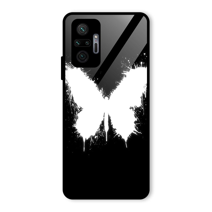 Magic Butterfly Glass Back Case for Redmi Note 10 Pro Max