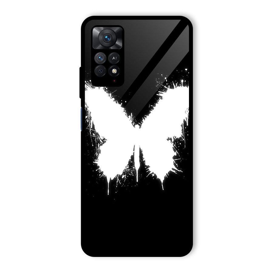Magic Butterfly Glass Back Case for Redmi Note 11 Pro Plus 5G