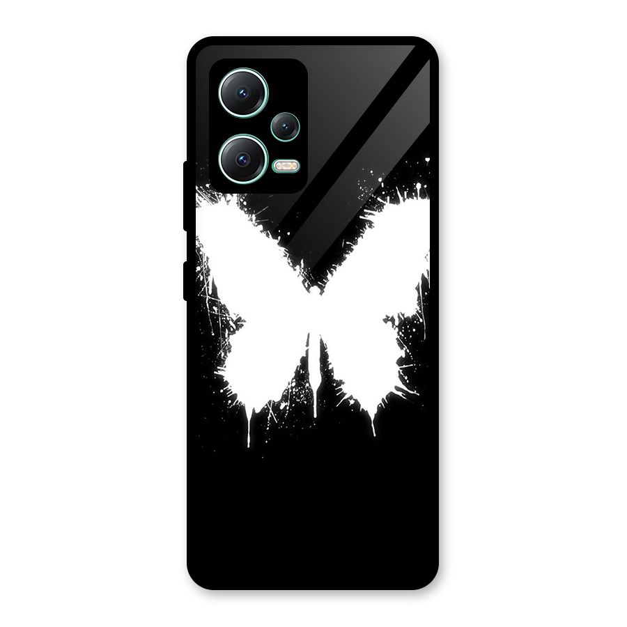 Magic Butterfly Glass Back Case for Redmi Note 12 5G