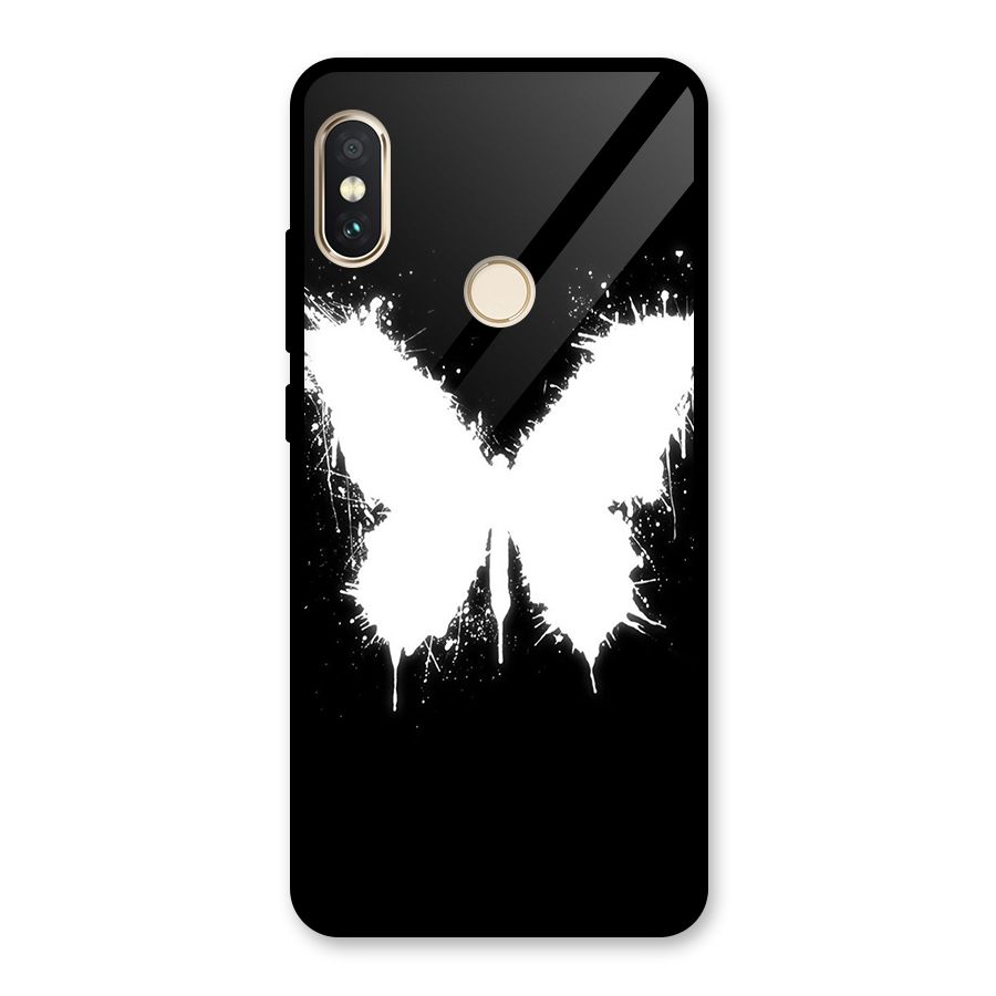 Magic Butterfly Glass Back Case for Redmi Note 5 Pro