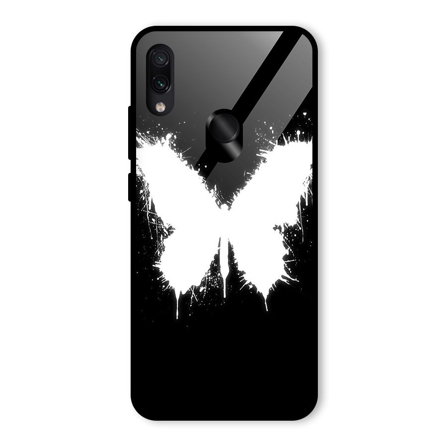 Magic Butterfly Glass Back Case for Redmi Note 7 Pro