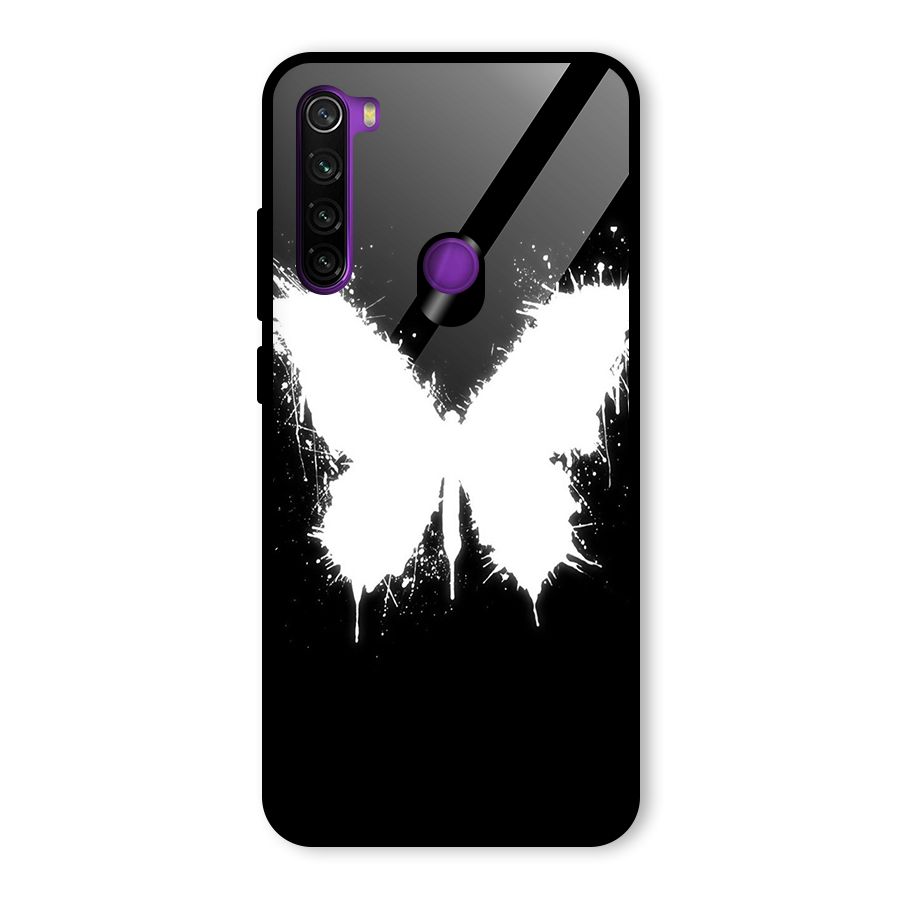 Magic Butterfly Glass Back Case for Redmi Note 8