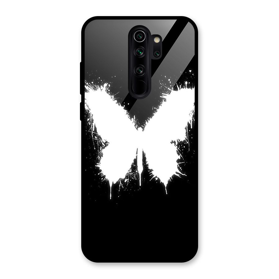 Magic Butterfly Glass Back Case for Redmi Note 8 Pro