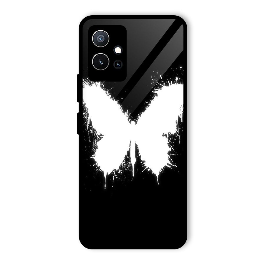 Magic Butterfly Glass Back Case for Vivo T1 5G