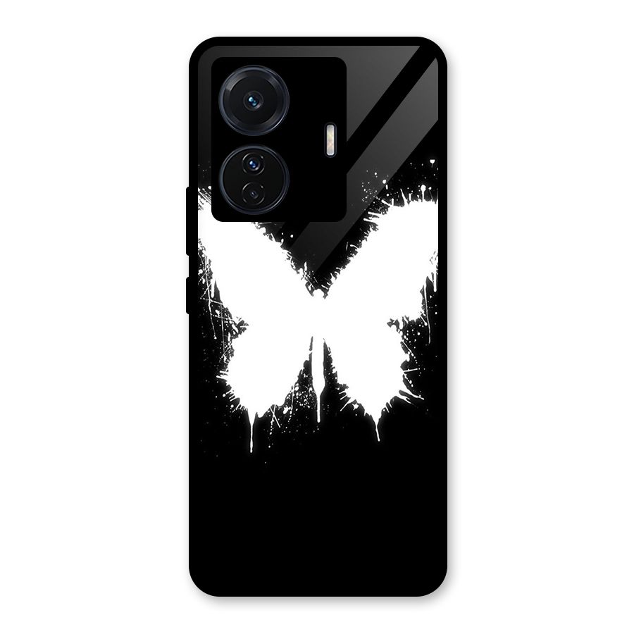 Magic Butterfly Glass Back Case for Vivo T1 Pro