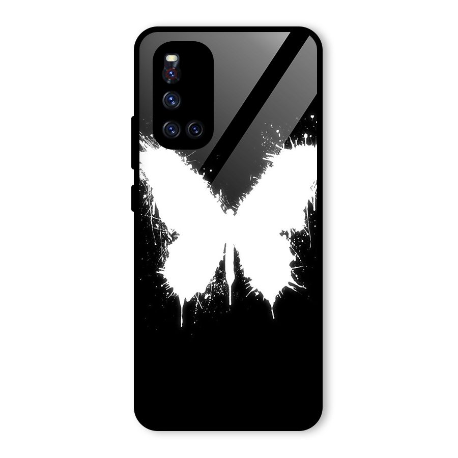Magic Butterfly Glass Back Case for Vivo V19