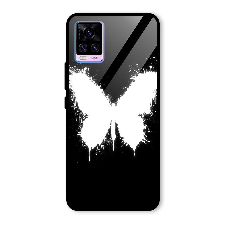 Magic Butterfly Glass Back Case for Vivo V20 Pro