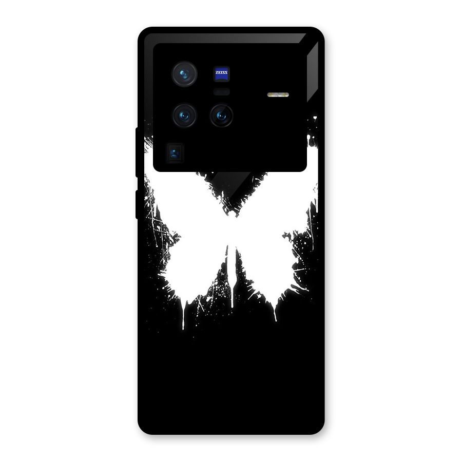 Magic Butterfly Glass Back Case for Vivo X80 Pro