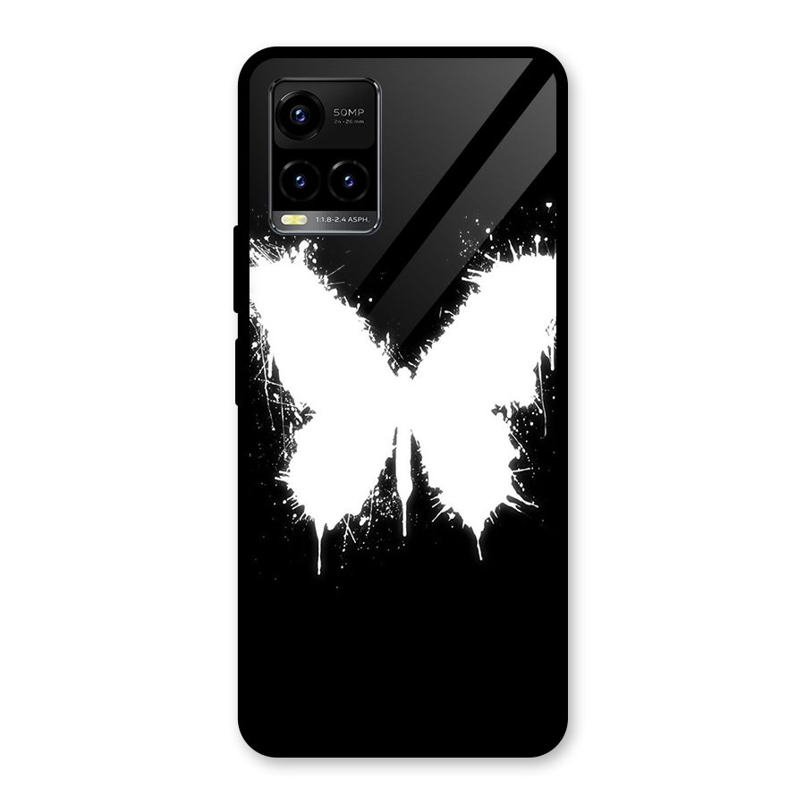 Magic Butterfly Glass Back Case for Vivo Y21T