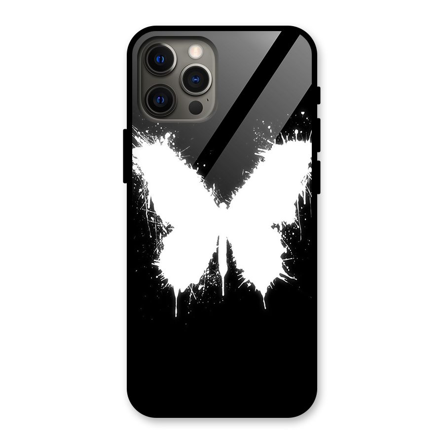 Magic Butterfly Glass Back Case for iPhone 12 Pro Max
