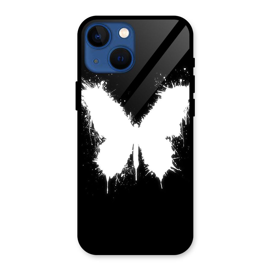 Magic Butterfly Glass Back Case for iPhone 13 Mini