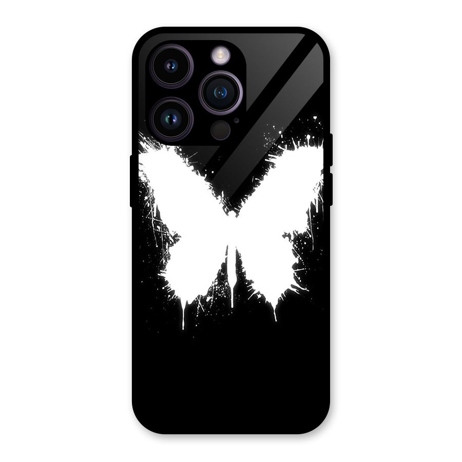Magic Butterfly Glass Back Case for iPhone 14 Pro