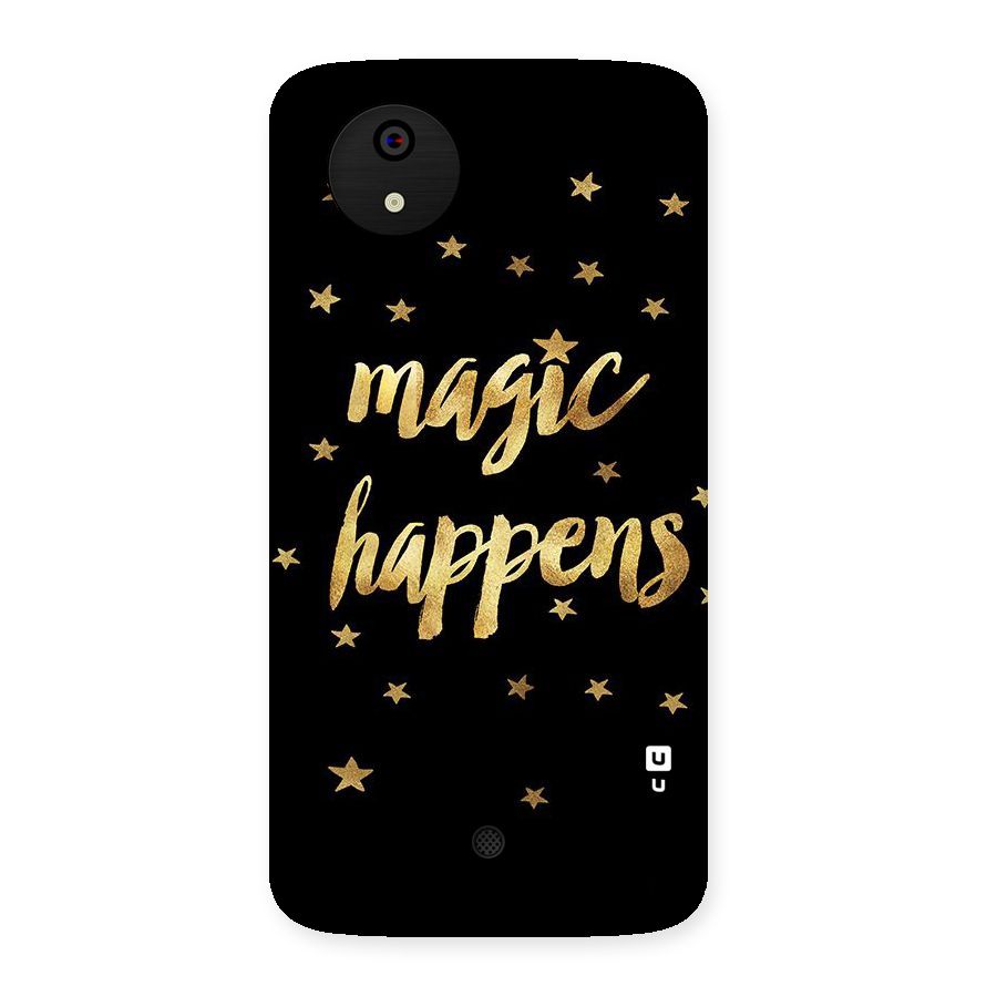 Magic Happens Back Case for Micromax Canvas A1