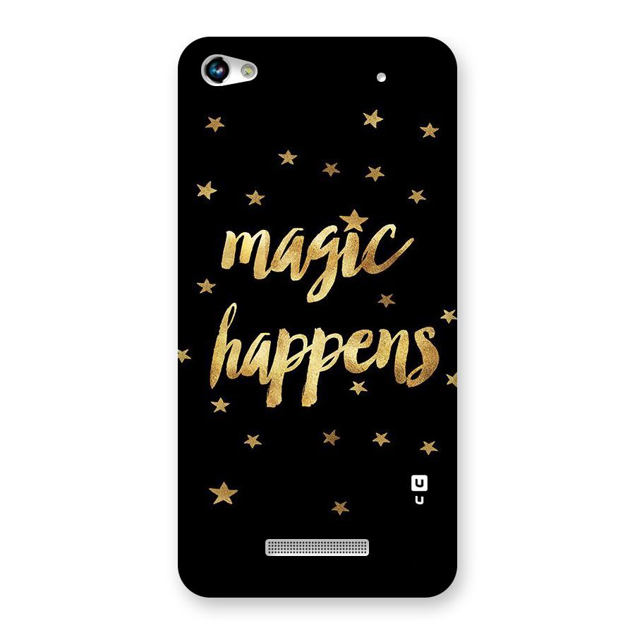 Magic Happens Back Case for Micromax Hue 2
