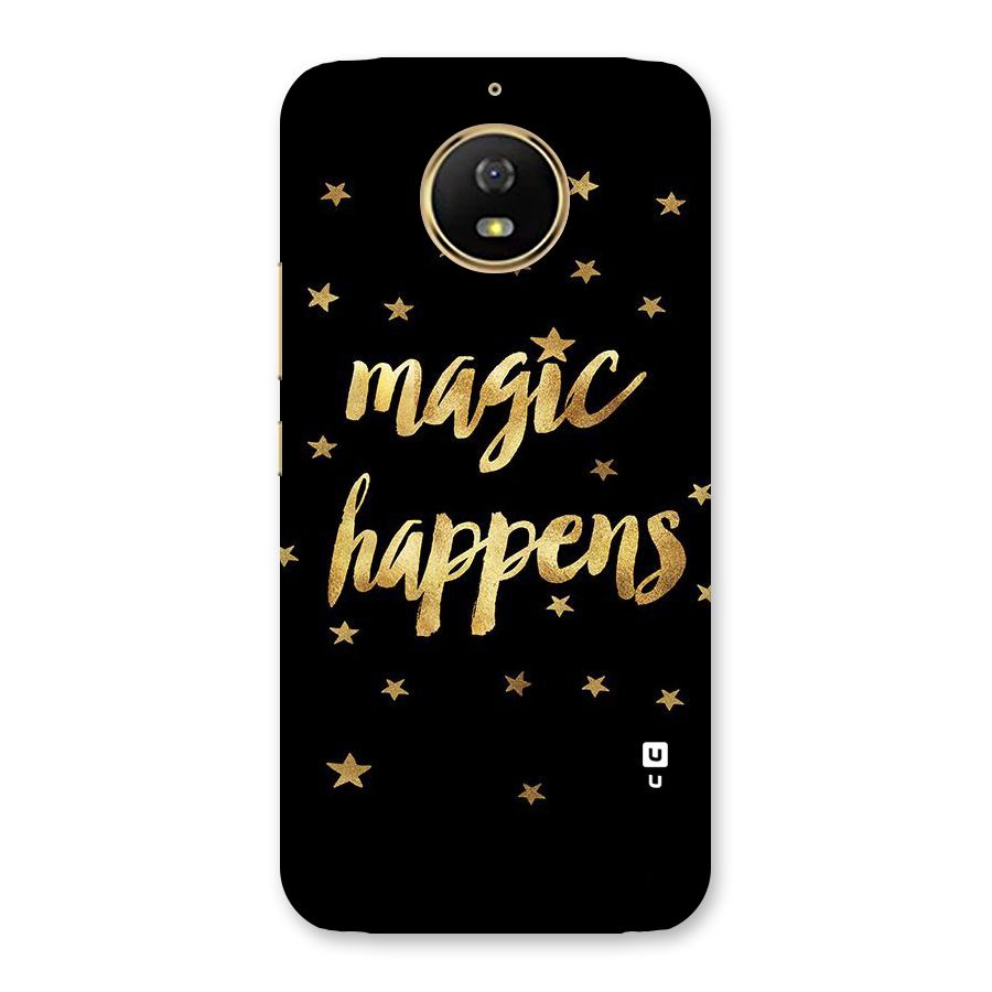 Magic Happens Back Case for Moto G5s