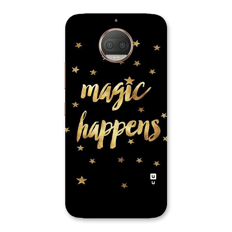 Magic Happens Back Case for Moto G5s Plus