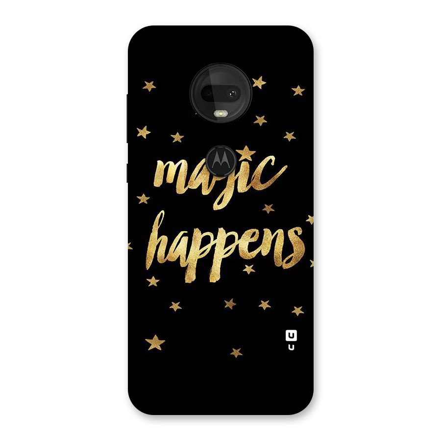 Magic Happens Back Case for Moto G7