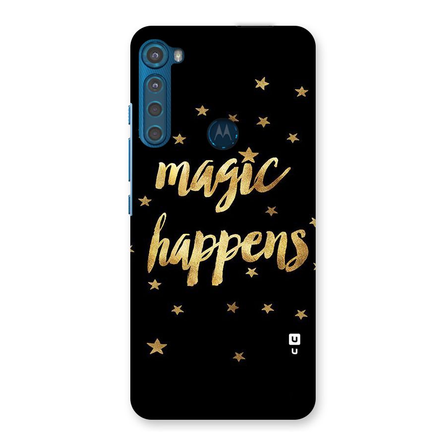 Magic Happens Back Case for Motorola One Fusion Plus