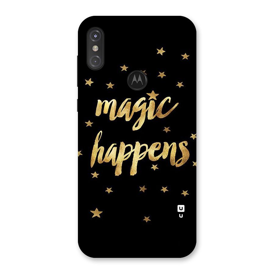 Magic Happens Back Case for Motorola One Power