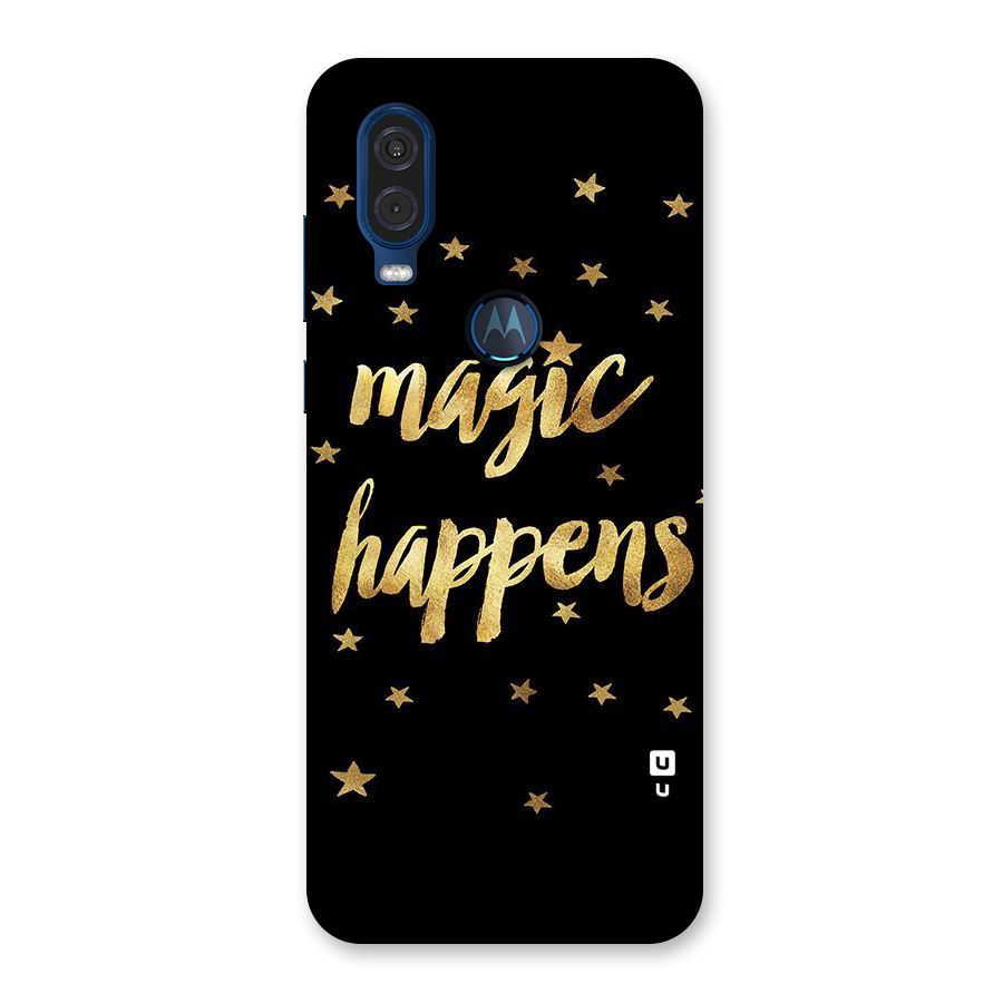 Magic Happens Back Case for Motorola One Vision
