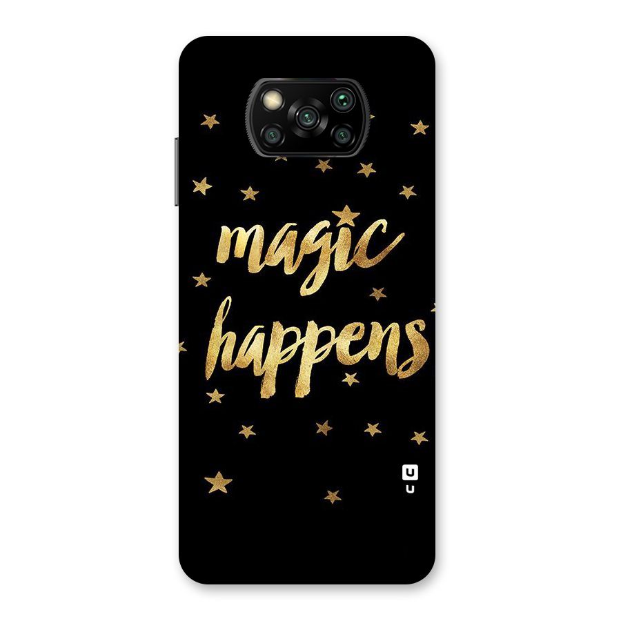 Magic Happens Back Case for Poco X3