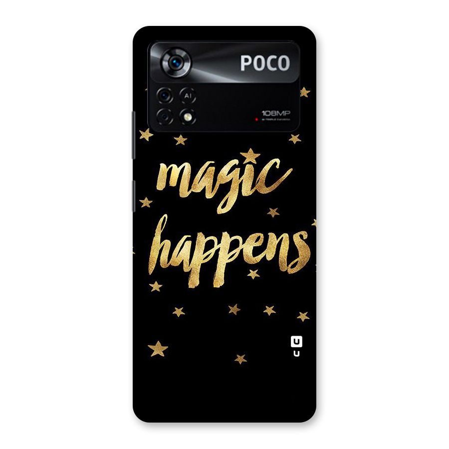 Magic Happens Back Case for Poco X4 Pro 5G