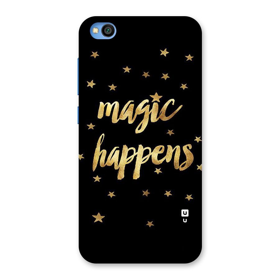 Magic Happens Back Case for Redmi Go
