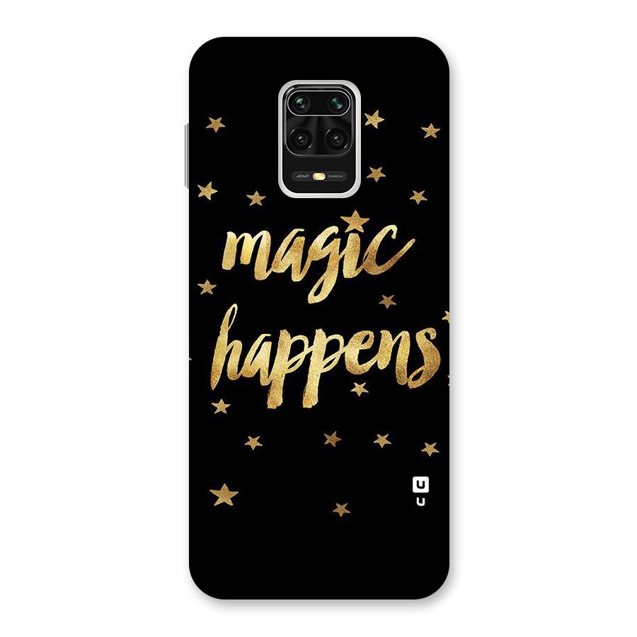 Magic Happens Back Case for Redmi Note 9 Pro