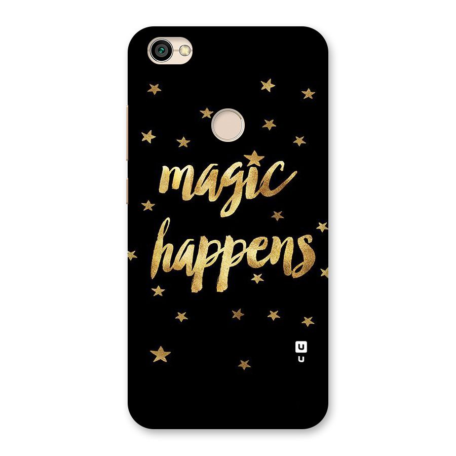 Magic Happens Back Case for Redmi Y1 2017