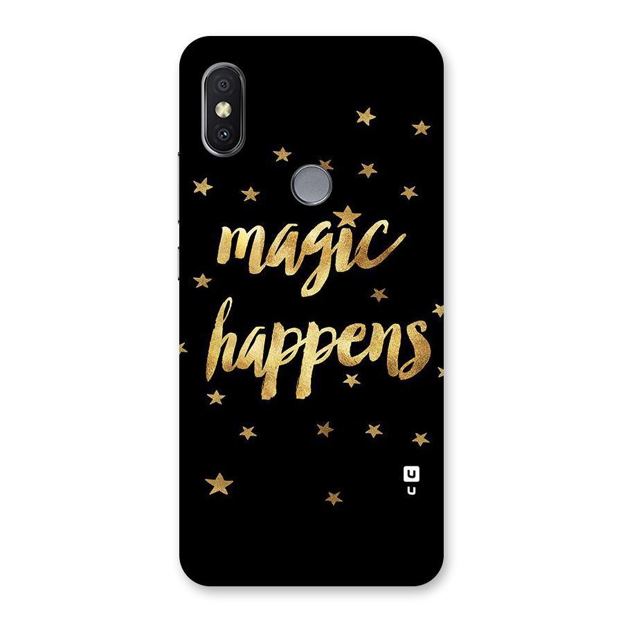 Magic Happens Back Case for Redmi Y2