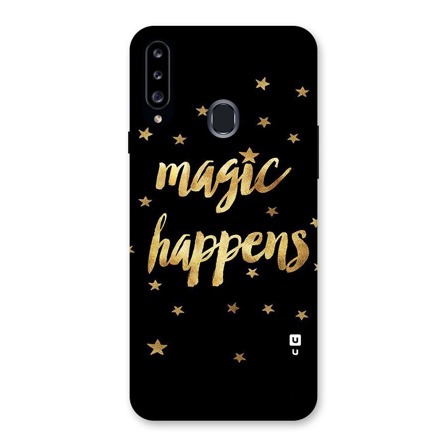 Magic Happens Back Case for Samsung Galaxy A20s