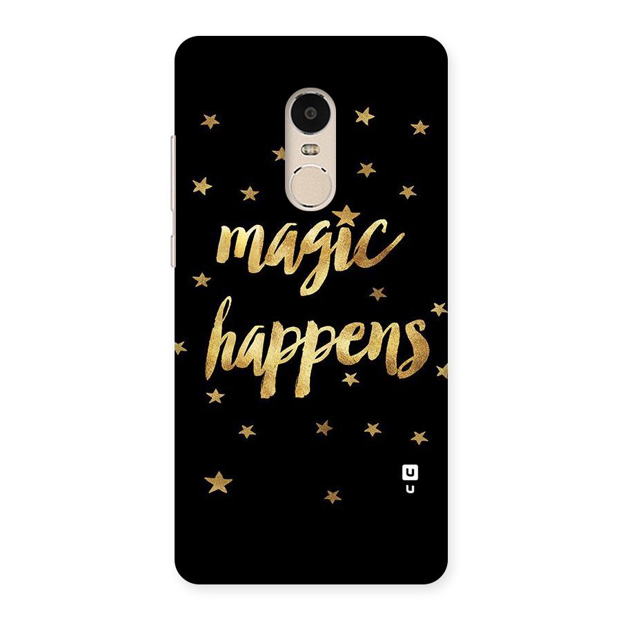 Magic Happens Back Case for Xiaomi Redmi Note 4