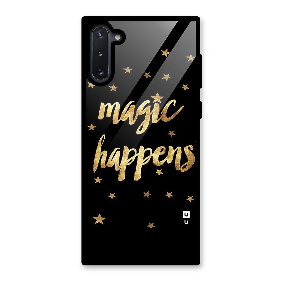 Magic Happens Glass Back Case for Galaxy Note 10