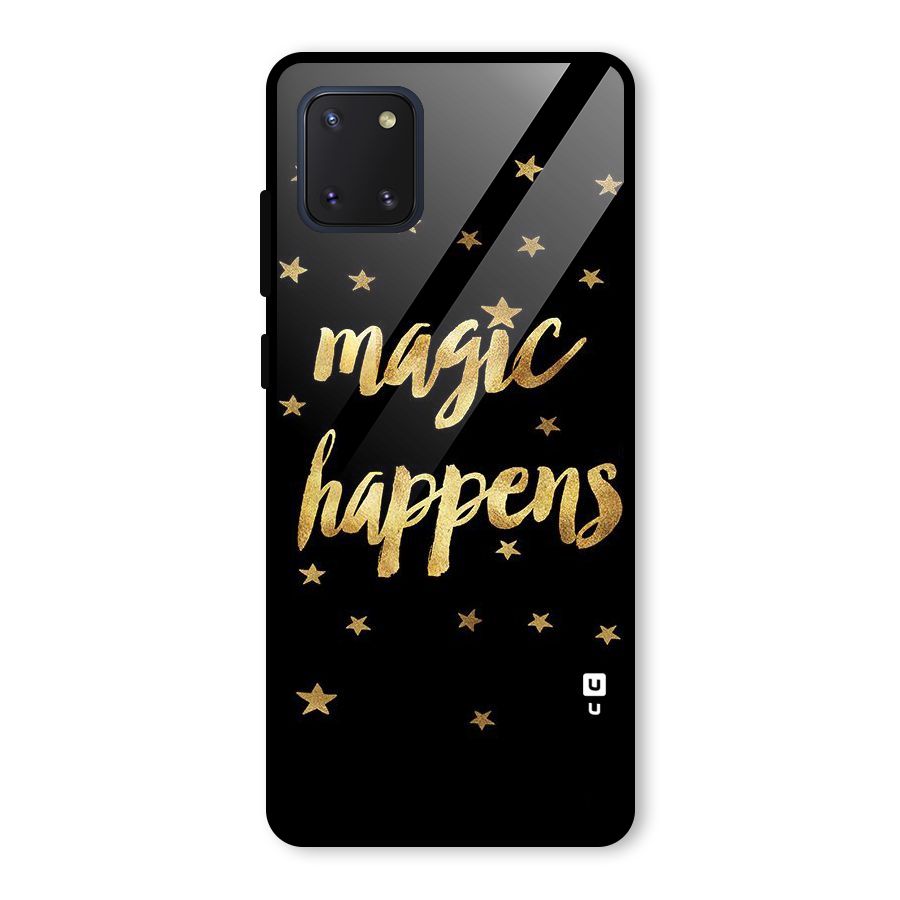 Magic Happens Glass Back Case for Galaxy Note 10 Lite
