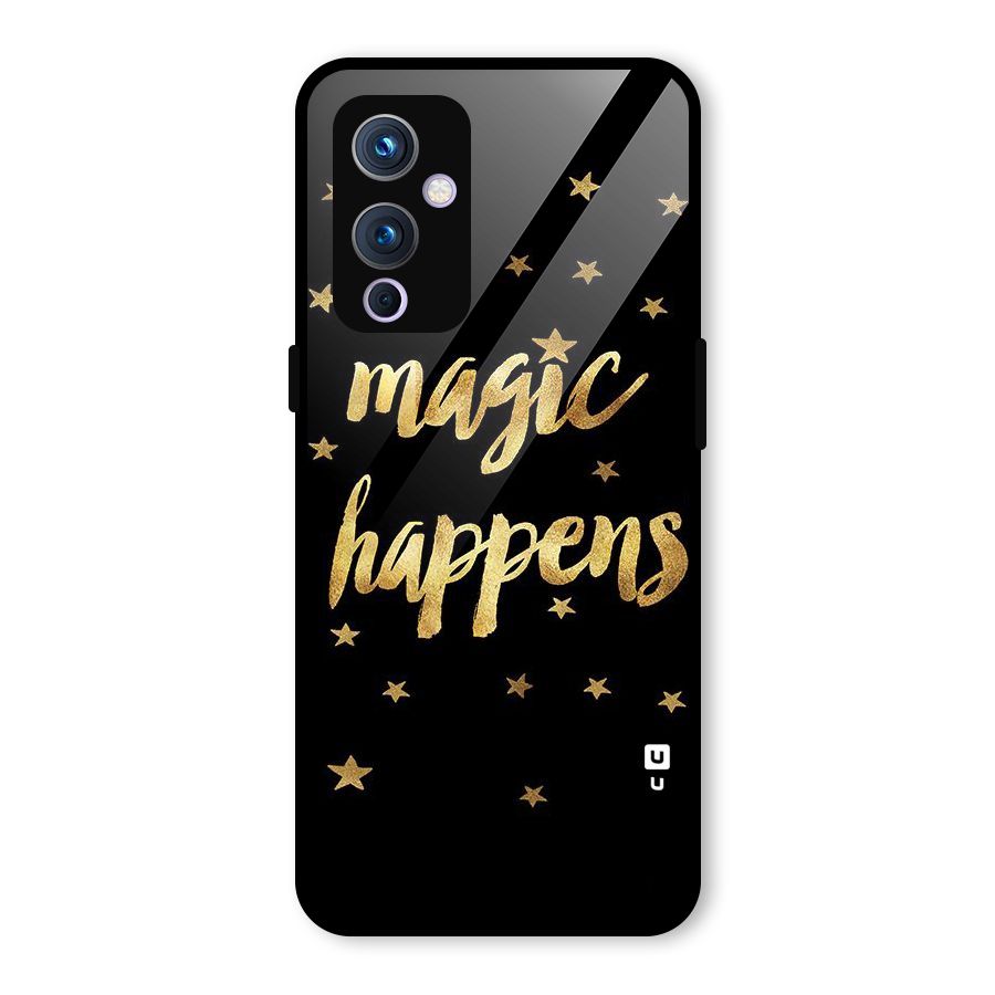 Magic Happens Glass Back Case for OnePlus 9