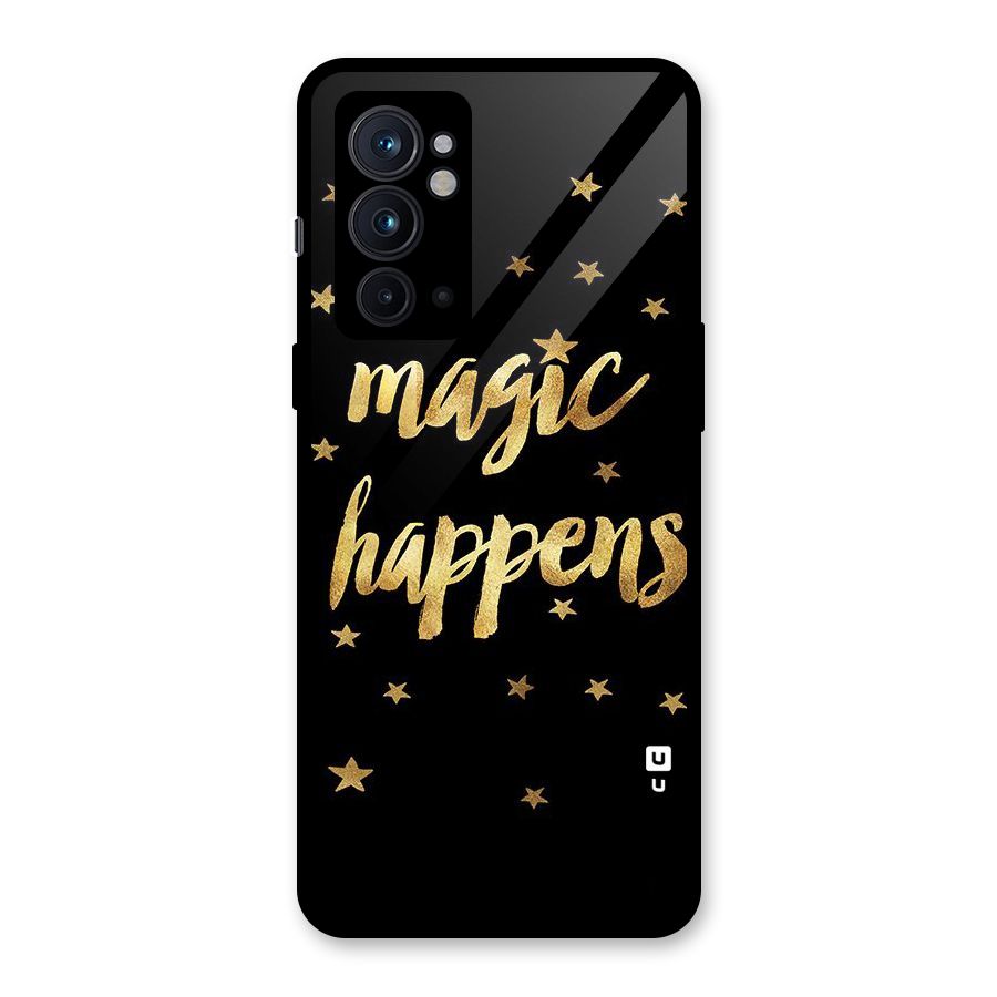 Magic Happens Glass Back Case for OnePlus 9RT 5G