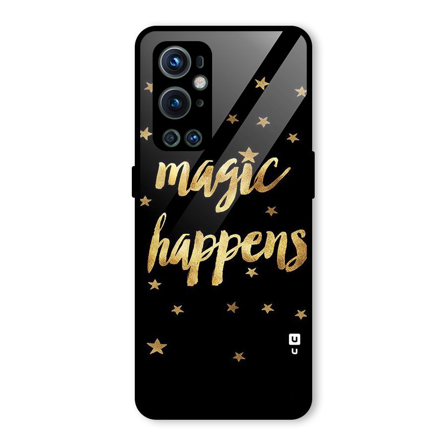 Magic Happens Glass Back Case for OnePlus 9 Pro