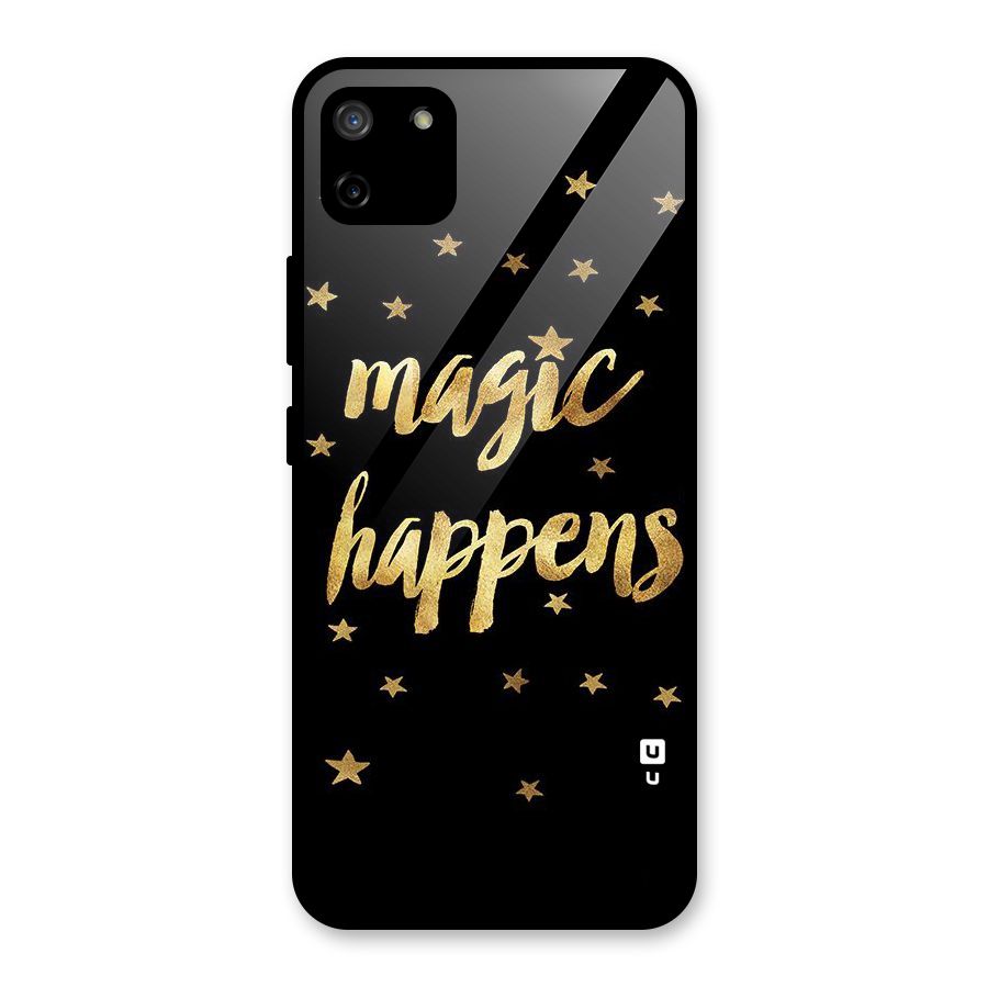 Magic Happens Glass Back Case for Realme C11
