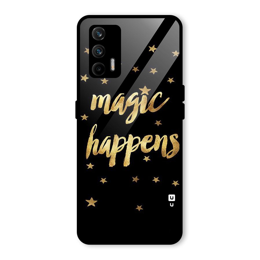 Magic Happens Glass Back Case for Realme GT 5G
