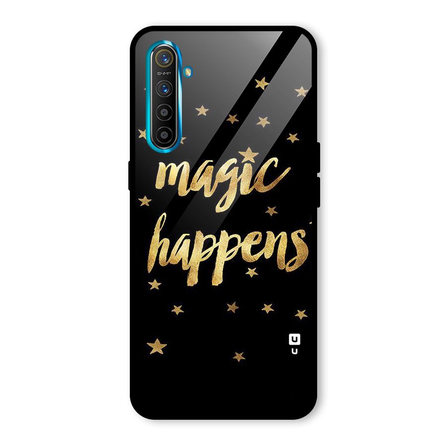 Magic Happens Glass Back Case for Realme X2