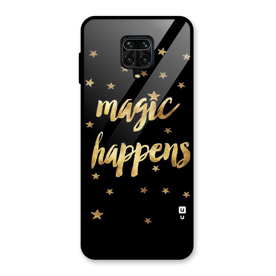 Magic Happens Glass Back Case for Redmi Note 10 Lite
