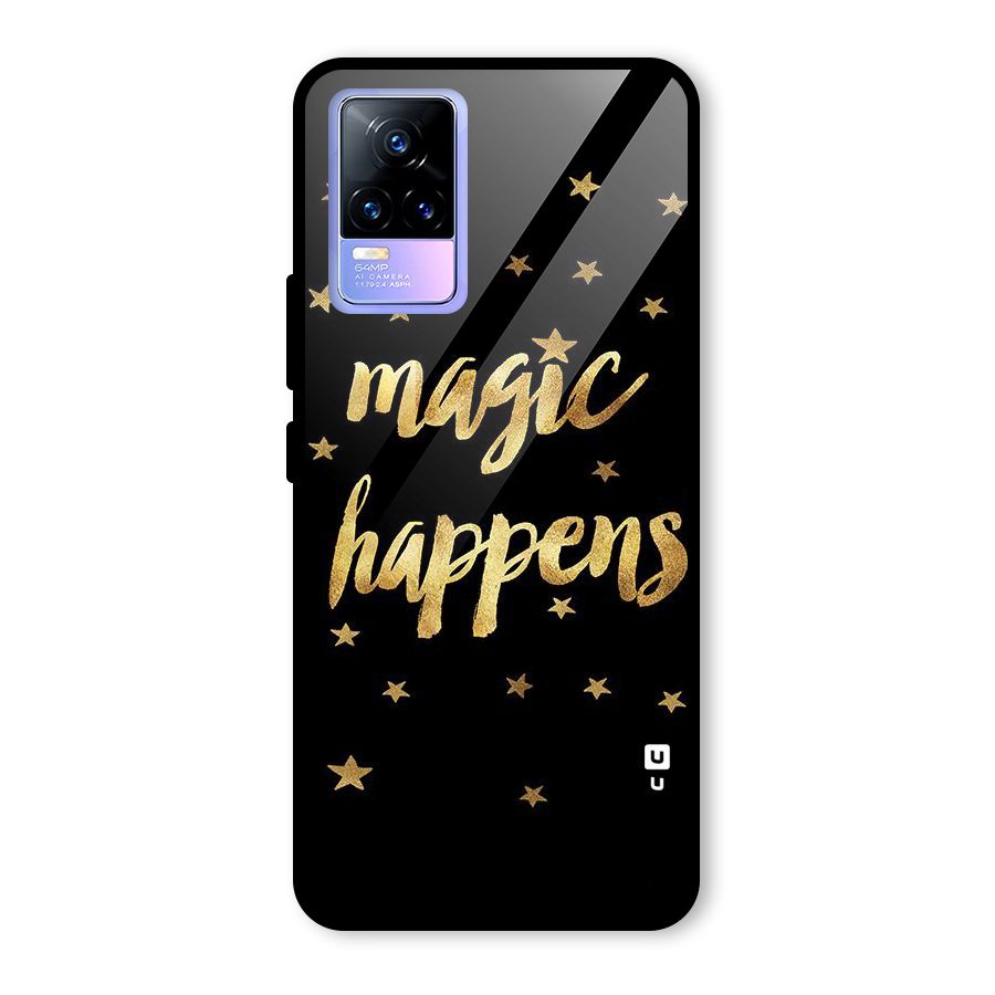 Magic Happens Glass Back Case for Vivo Y73