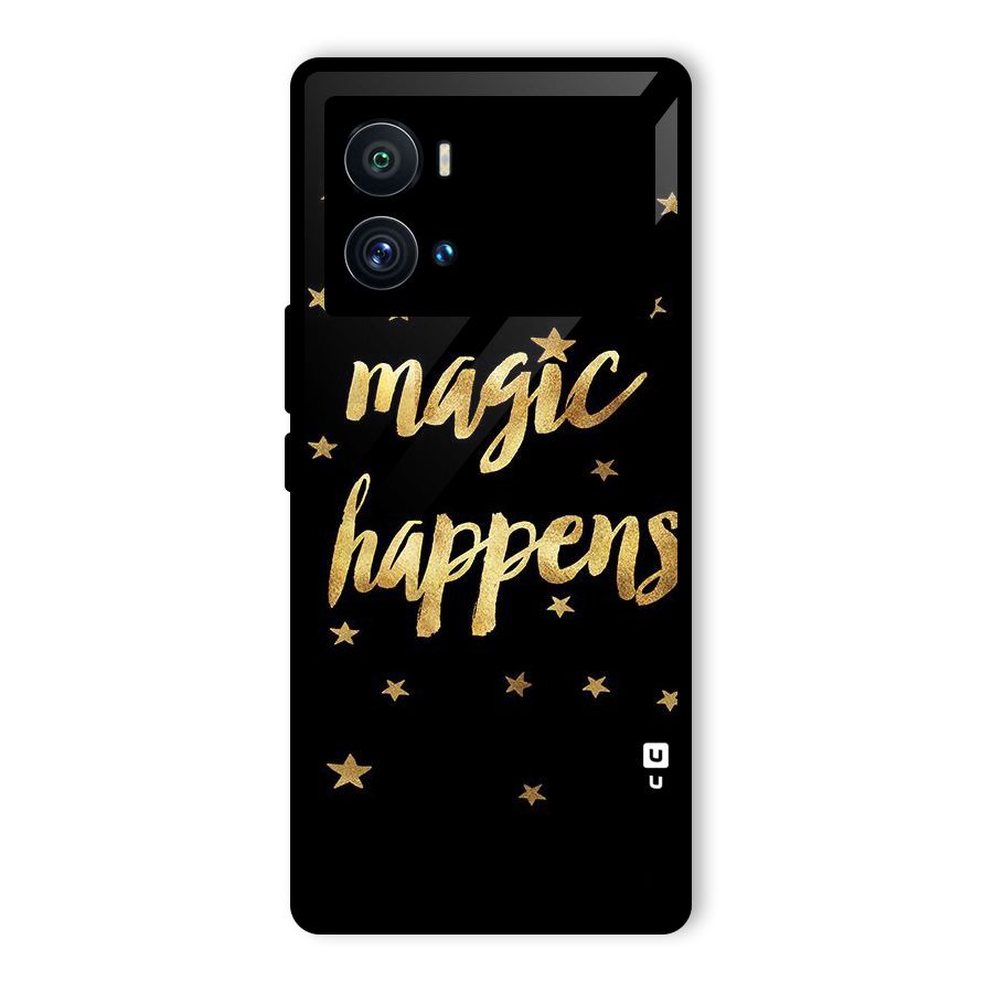 Magic Happens Glass Back Case for Vivo iQOO 9 Pro