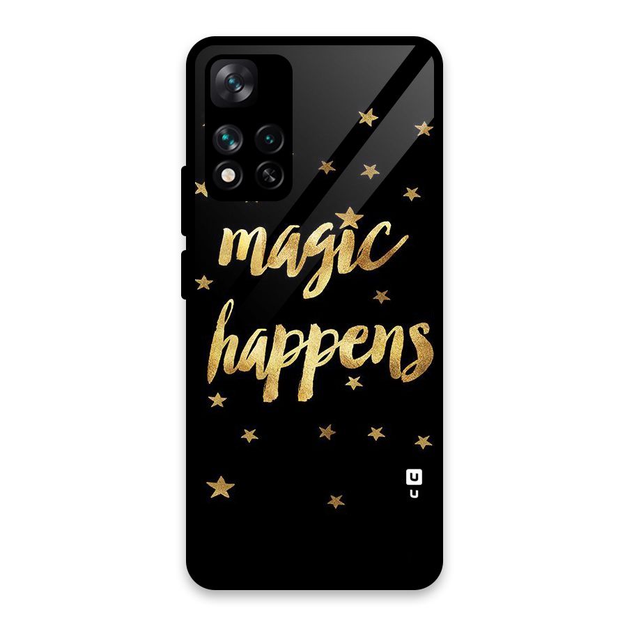 Magic Happens Glass Back Case for Xiaomi 11i HyperCharge 5G