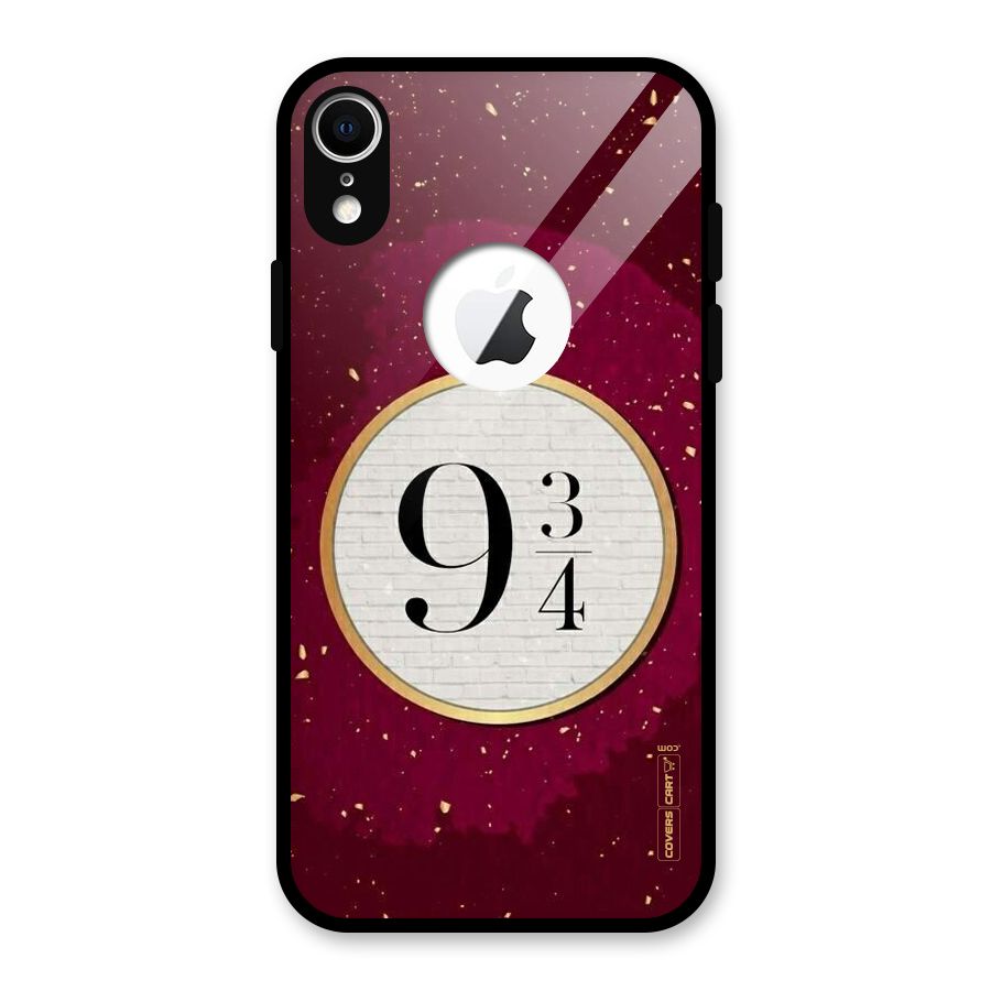 Magic Number Glass Back Case for iPhone XR Logo Cut