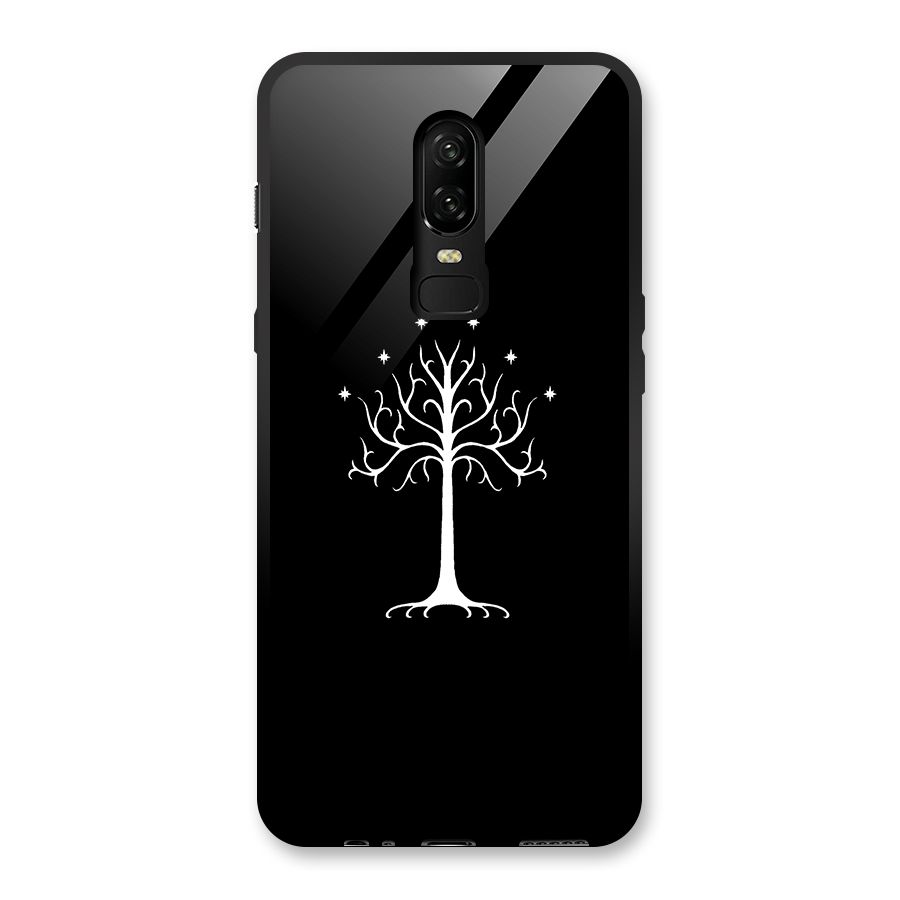 Magic Tree Glass Back Case for OnePlus 6