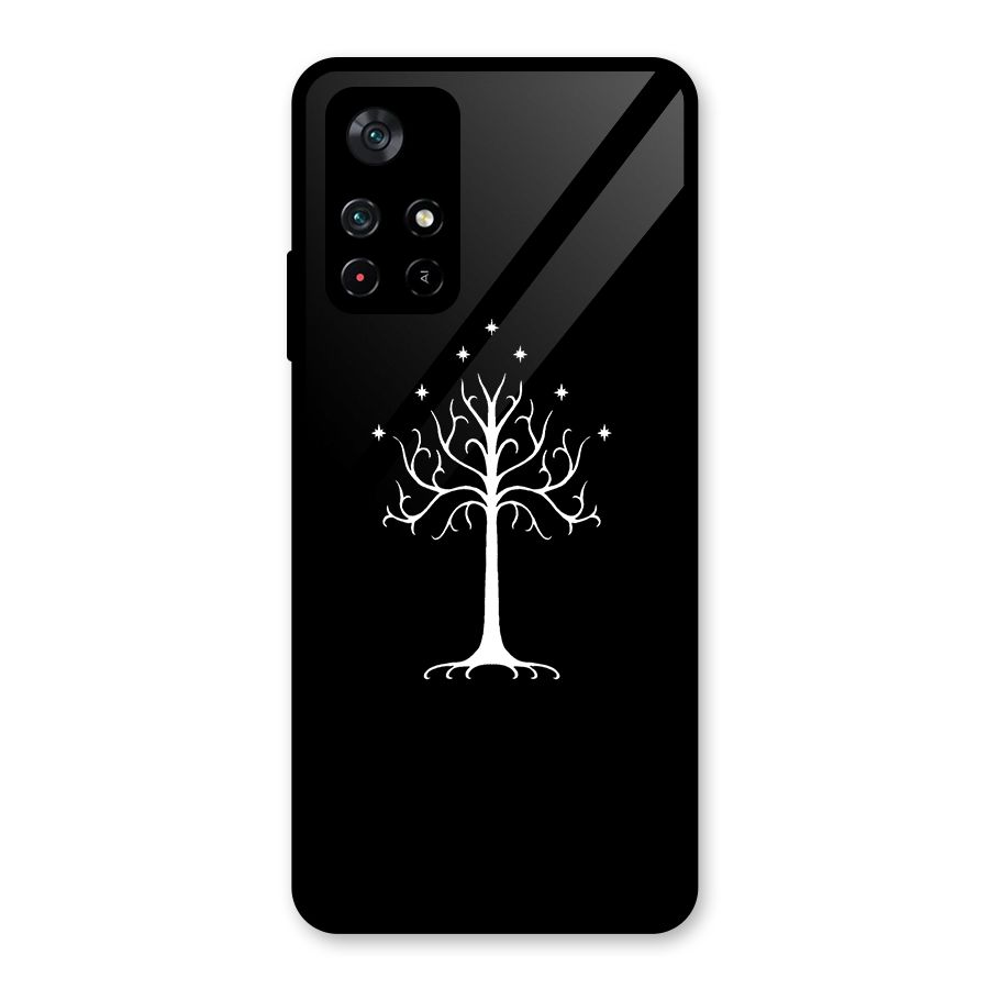 Magic Tree Glass Back Case for Poco M4 Pro 5G