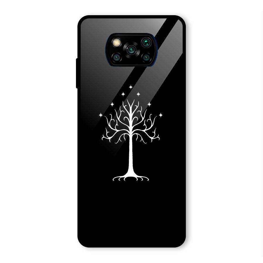 Magic Tree Glass Back Case for Poco X3 Pro