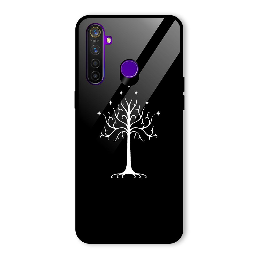 Magic Tree Glass Back Case for Realme 5 Pro