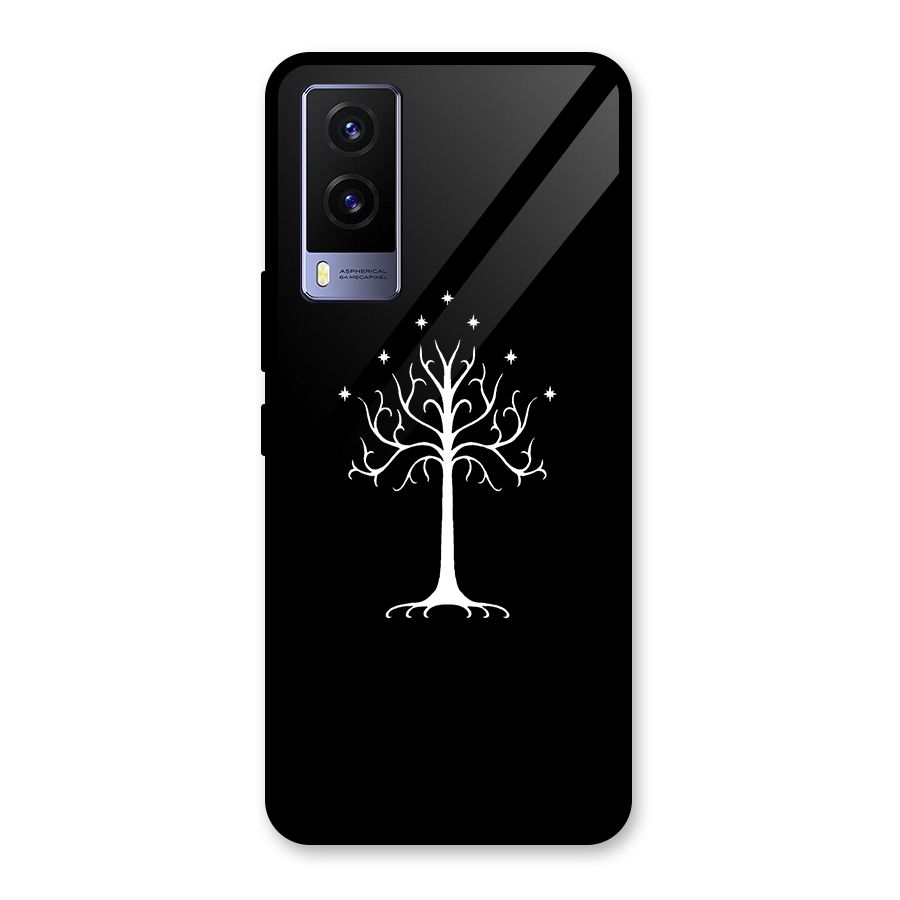 Magic Tree Glass Back Case for Vivo V21e 5G